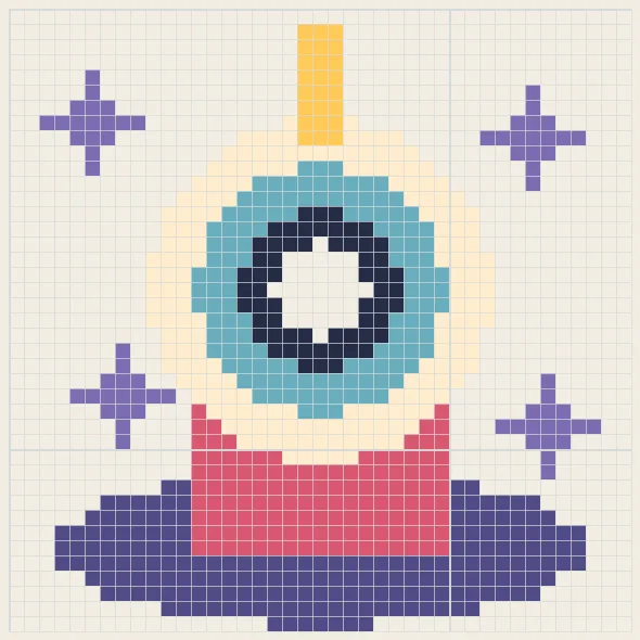 Astral observatory perler bead pattern