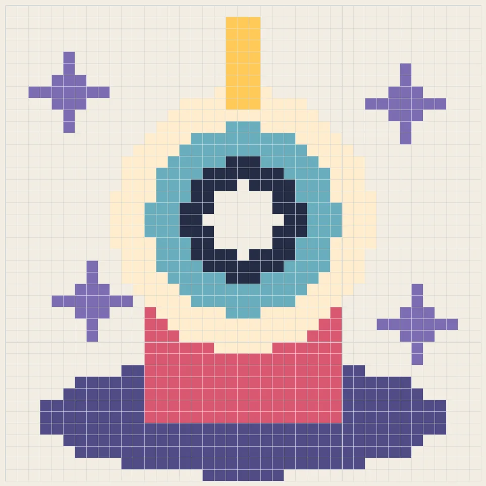 Astral observatory perler bead pattern