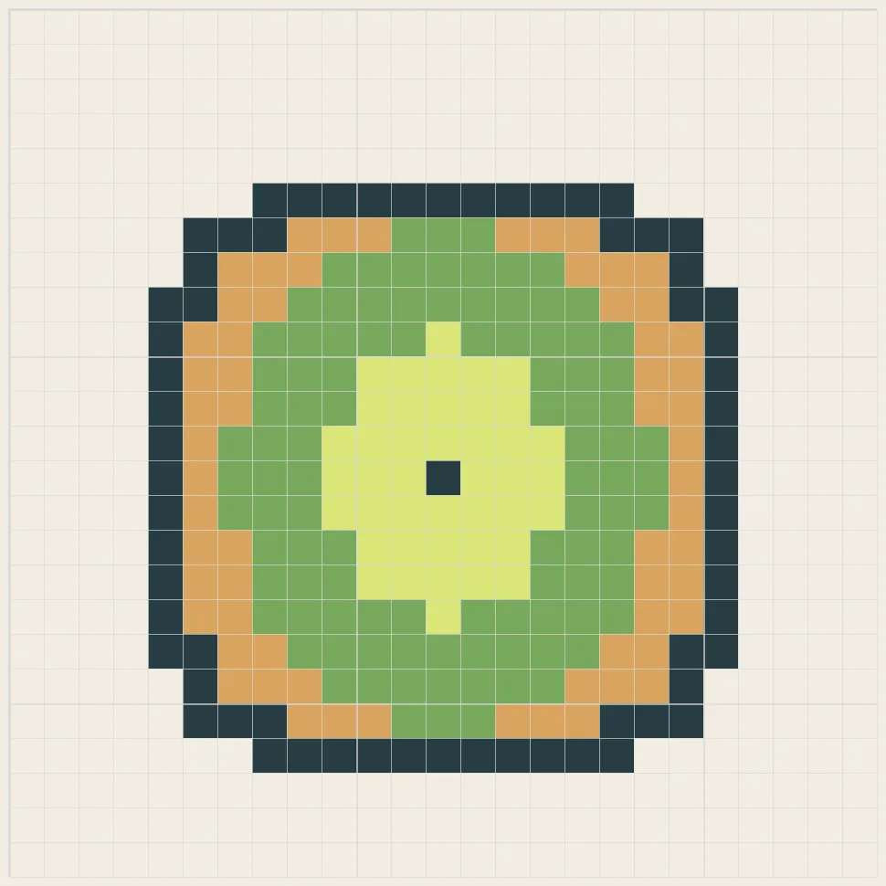 Avocado toast perler bead pattern