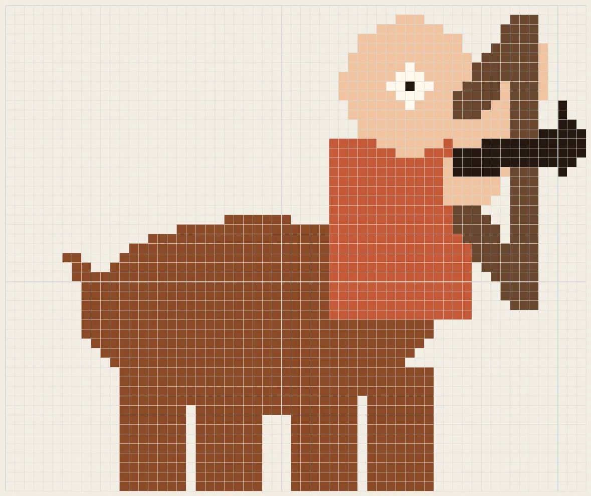 Bow centaur Sagittarius perler bead pattern