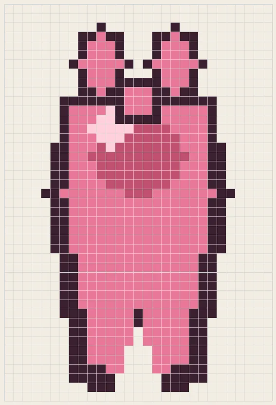 Camisole leotard perler bead pattern