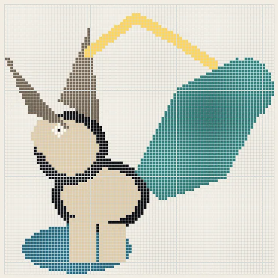 Capricorn cliff sea perler bead pattern