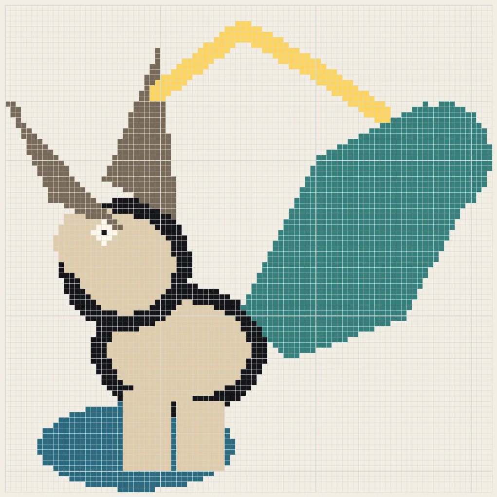 Capricorn cliff sea perler bead pattern