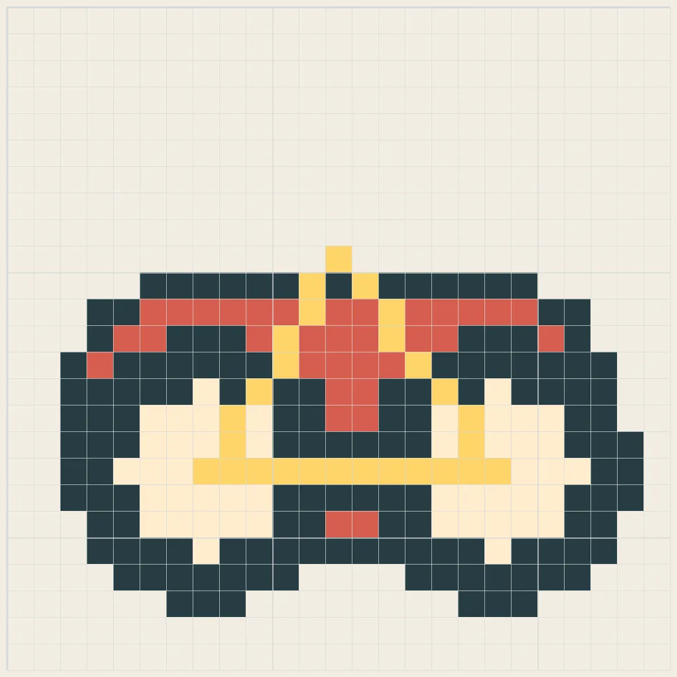 Classic bicycle perler bead pattern