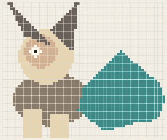 Climb goat Capricorn perler bead pattern