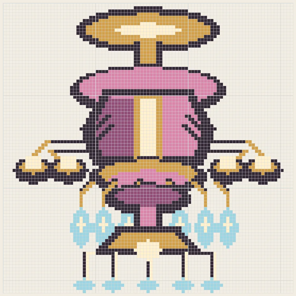 Crystal chandelier perler bead pattern