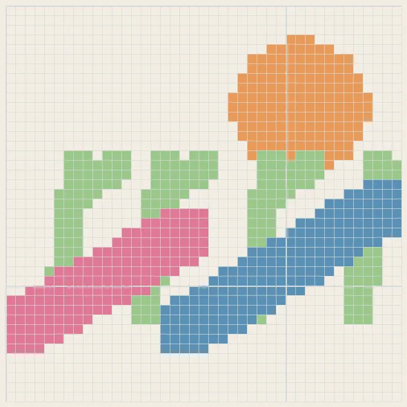 Desert sunset perler bead pattern