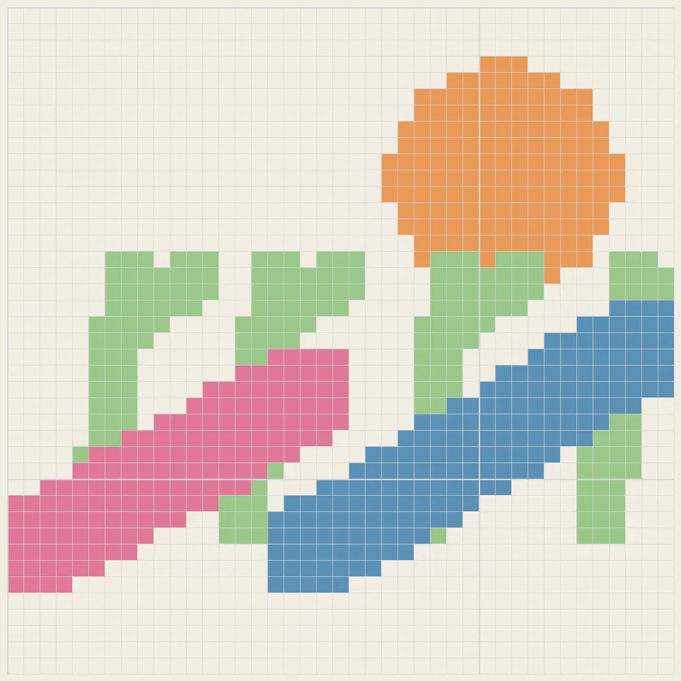 Desert sunset perler bead pattern