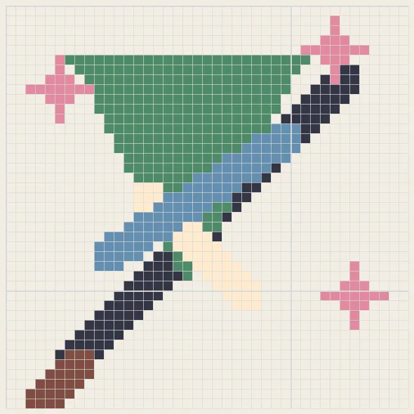 Festival kite perler bead pattern