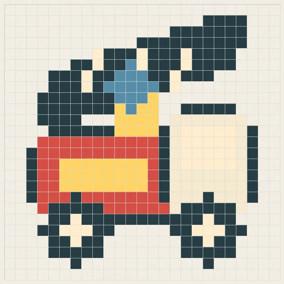 Fire engine perler bead pattern