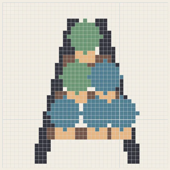 Greenhouse shelf perler bead pattern