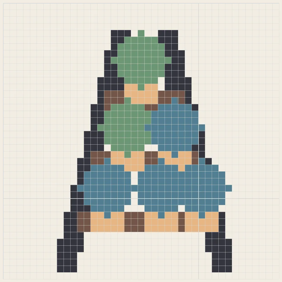 Greenhouse shelf perler bead pattern