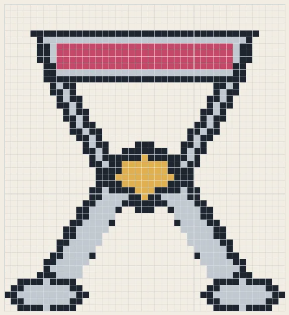 Lash curler perler bead pattern