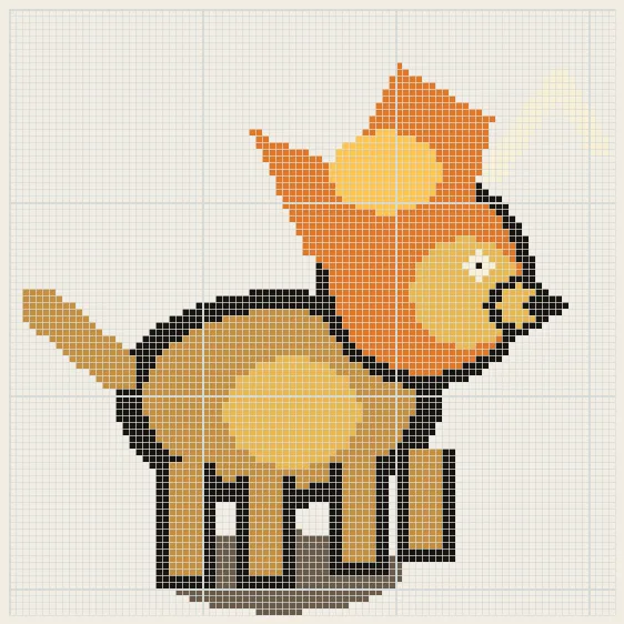Leo sun court perler bead pattern