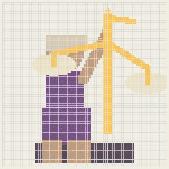 Libra dusk plaza perler bead pattern