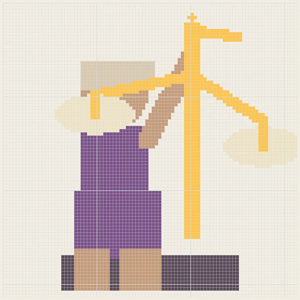 Libra dusk plaza perler bead pattern
