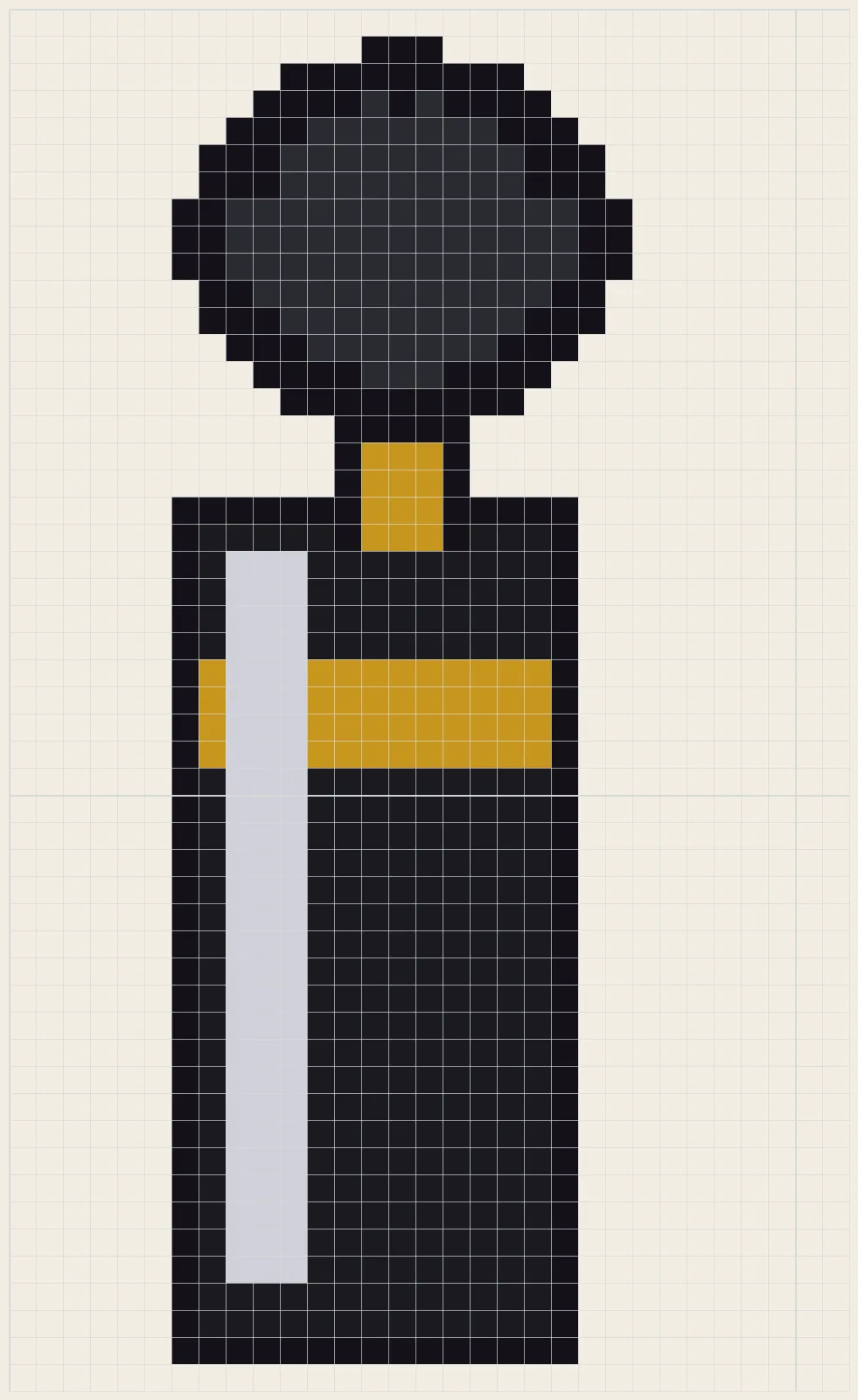 Mascara wand perler bead pattern