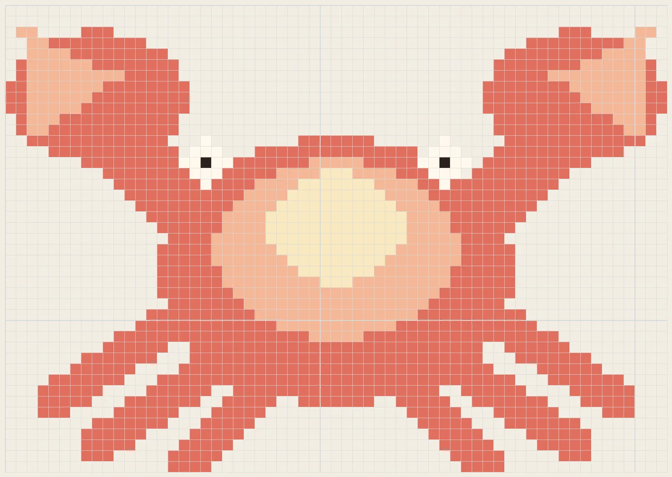 Moon crab Cancer perler bead pattern
