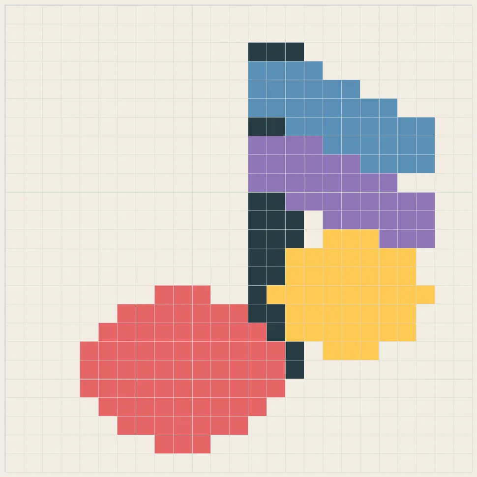 Music note perler bead pattern