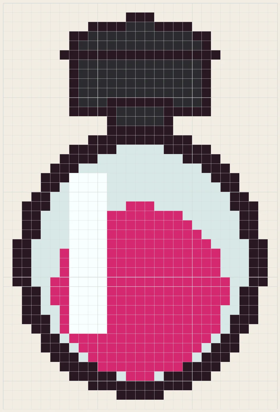 Nail polish bottle perler bead pattern