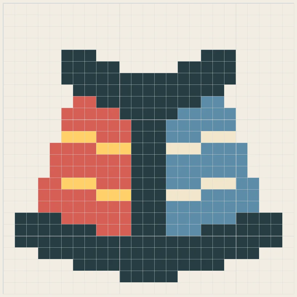 Open book perler bead pattern