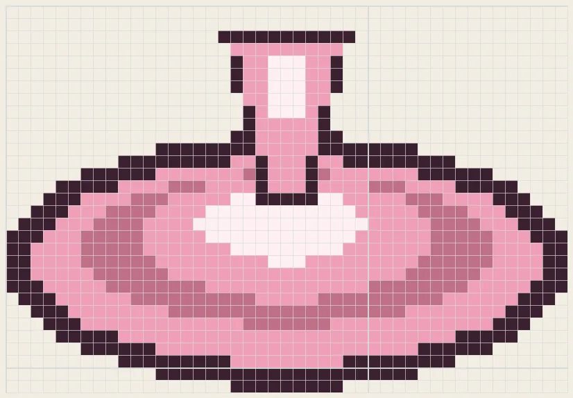 Pancake tutu perler bead pattern