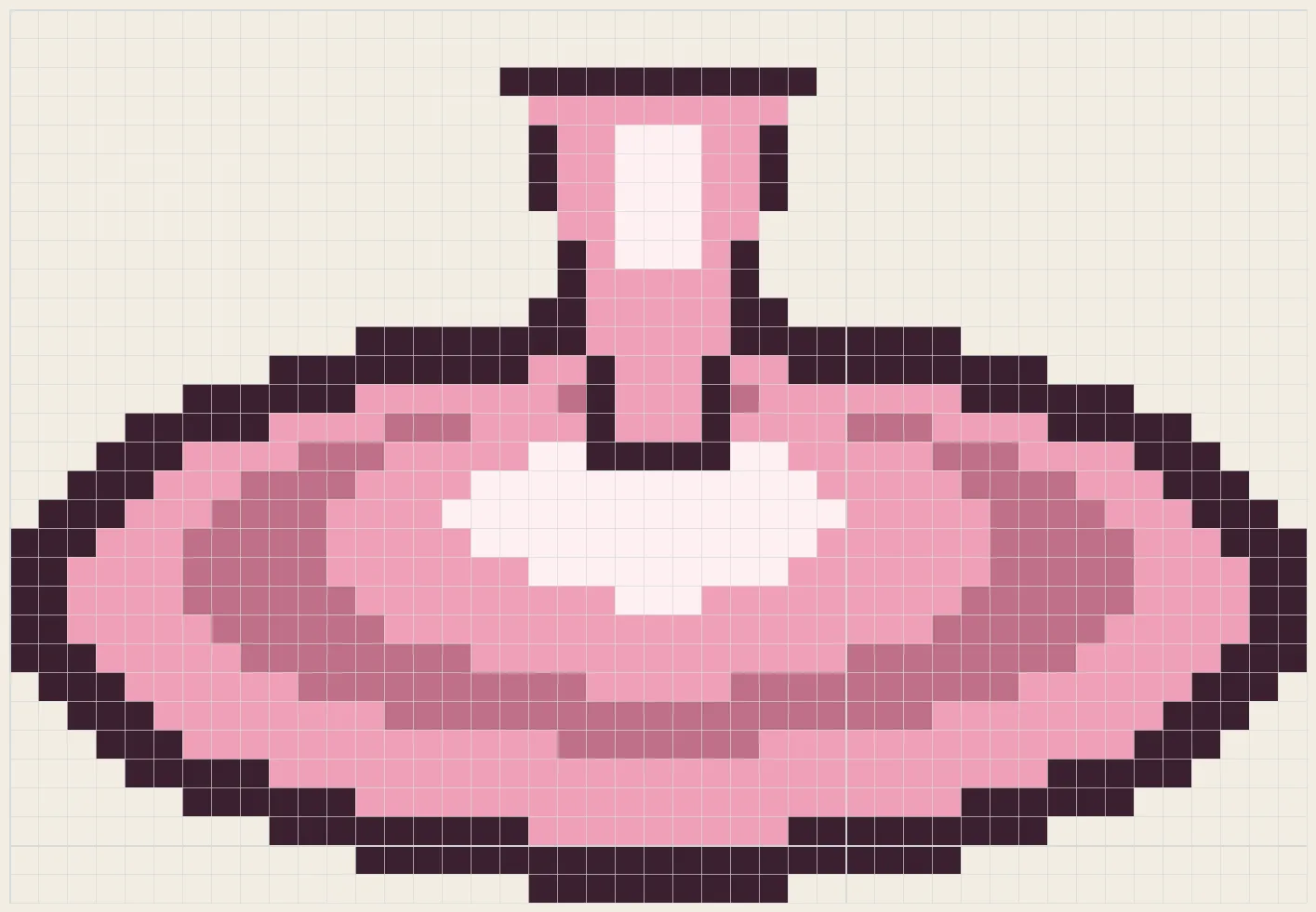 Pancake tutu perler bead pattern