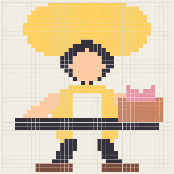 甜点师拼豆图纸