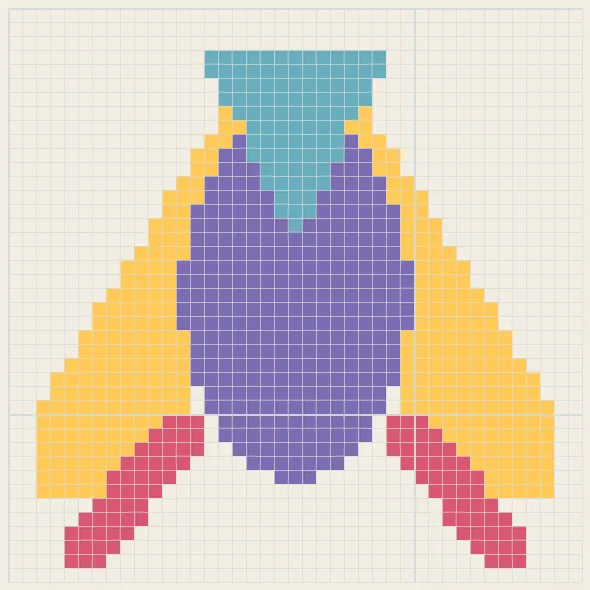 Phoenix rising perler bead pattern