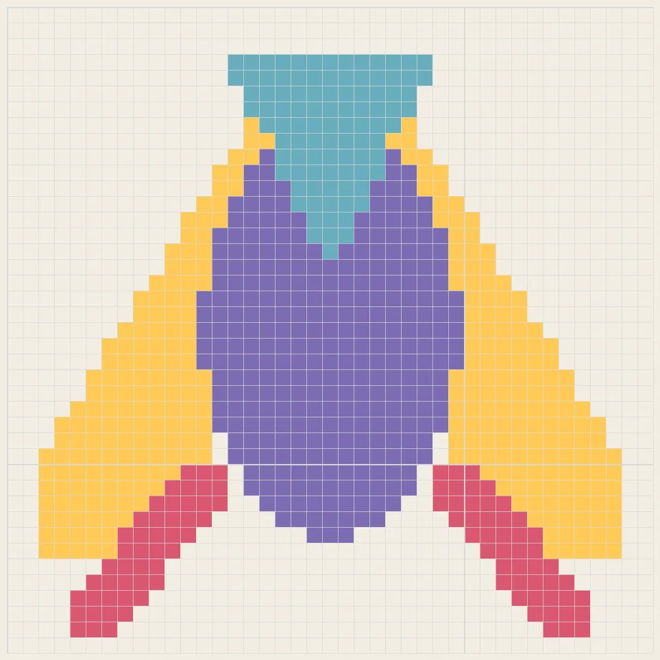Phoenix rising perler bead pattern
