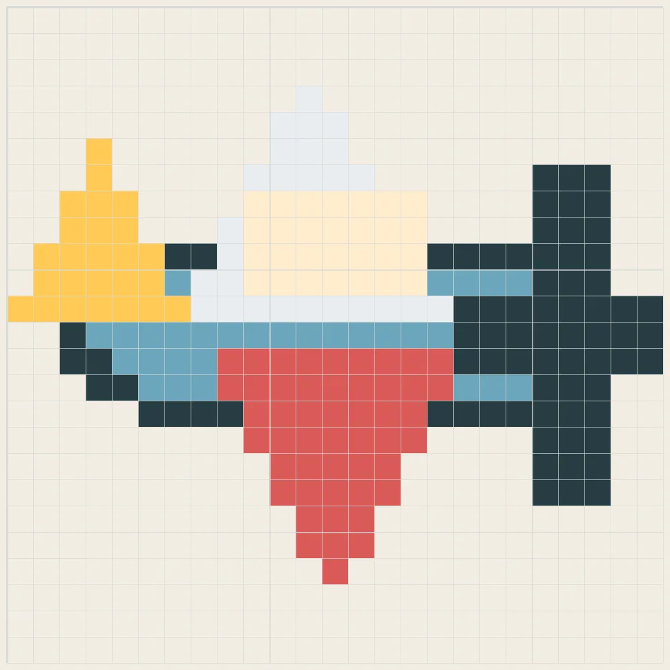 Propeller plane perler bead pattern