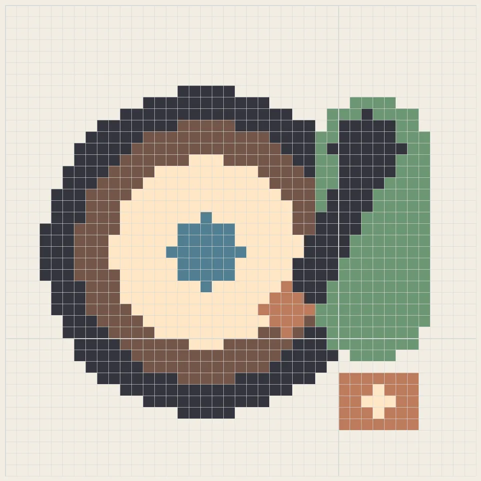 Record player perler bead pattern