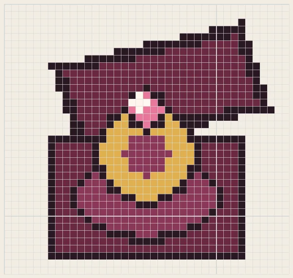 Ring box perler bead pattern