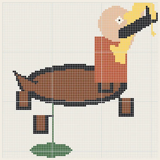 Sagittarius arrow sky perler bead pattern