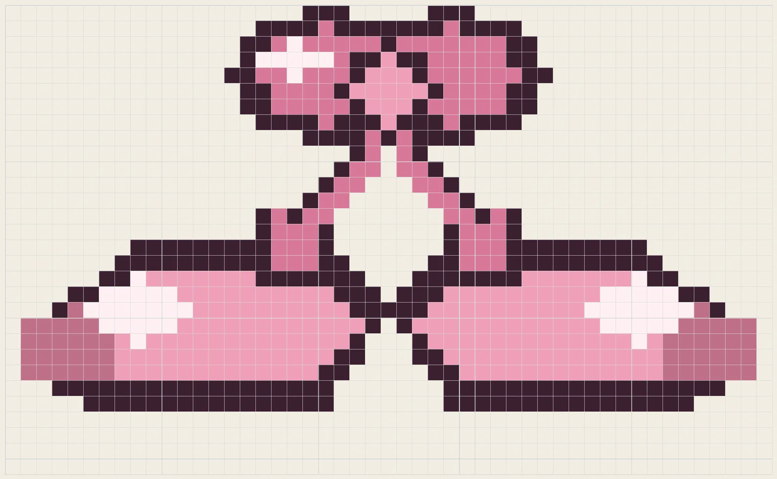 Satin pointe shoes perler bead pattern