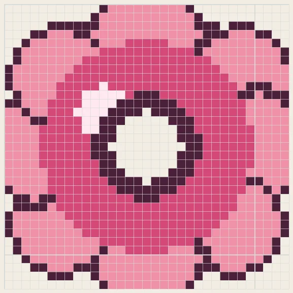 Satin scrunchie perler bead pattern