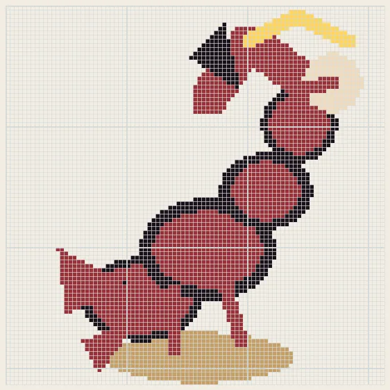 Scorpio dune stars perler bead pattern