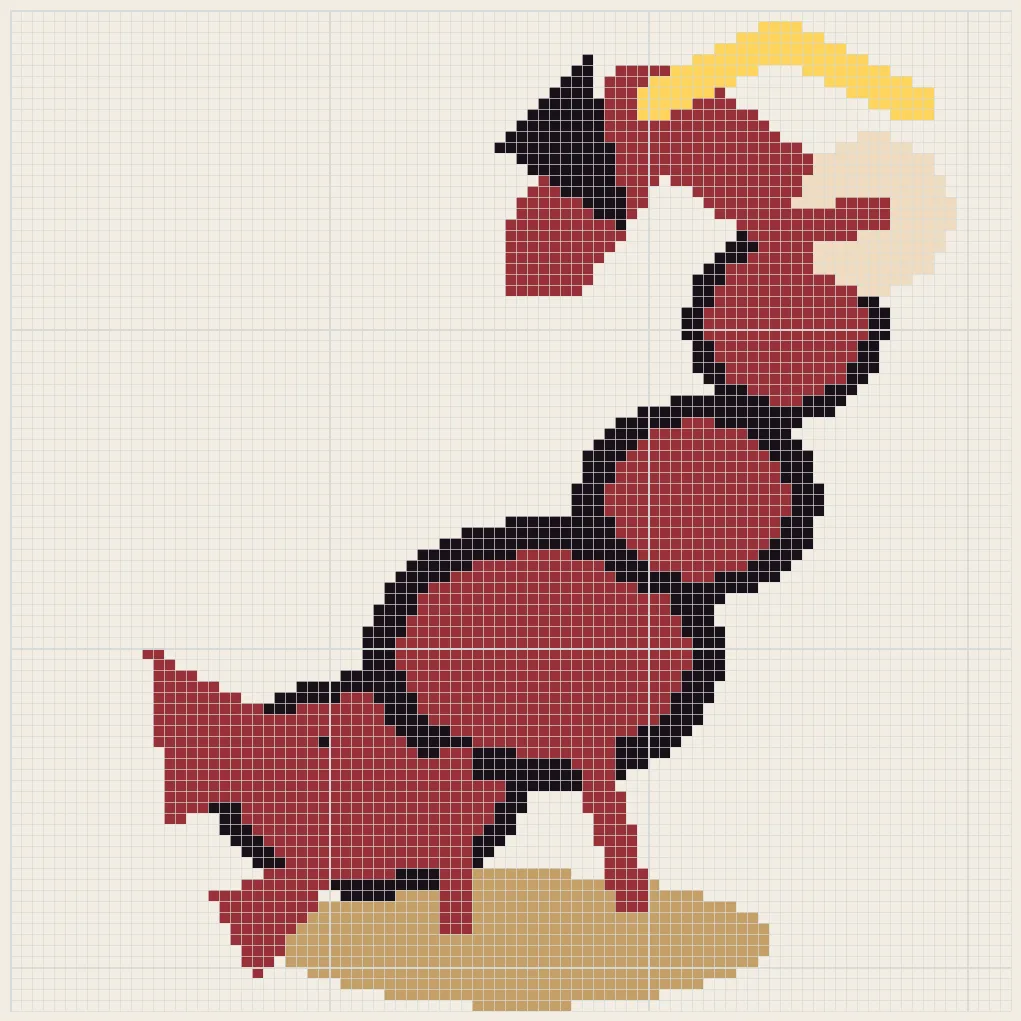 Scorpio dune stars perler bead pattern