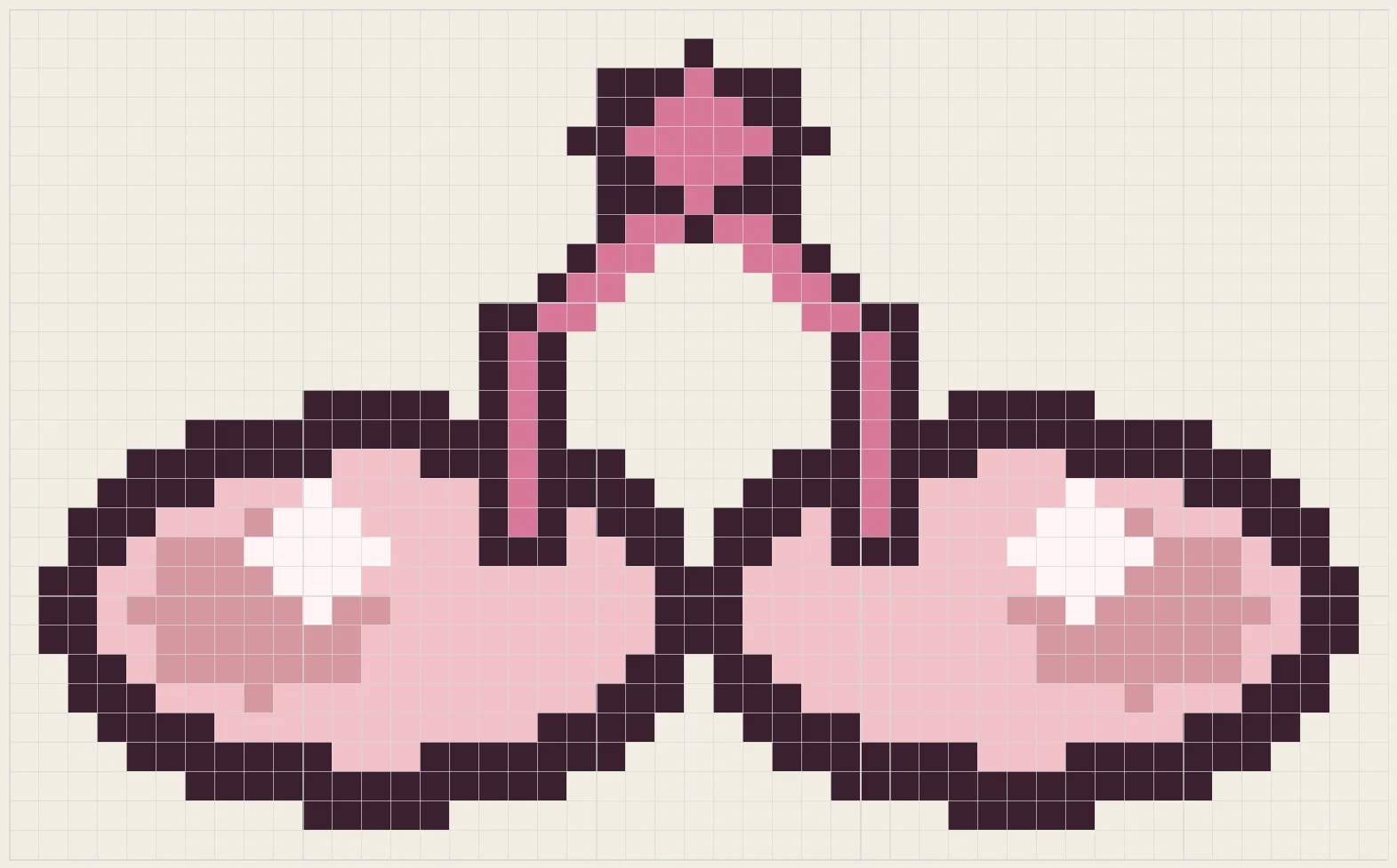Soft ballet slippers perler bead pattern