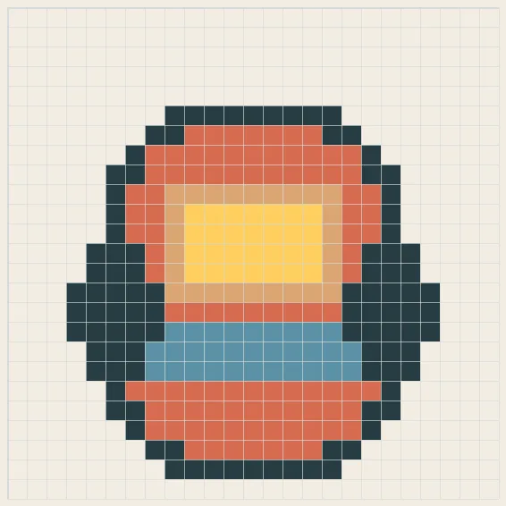 Travel backpack perler bead pattern