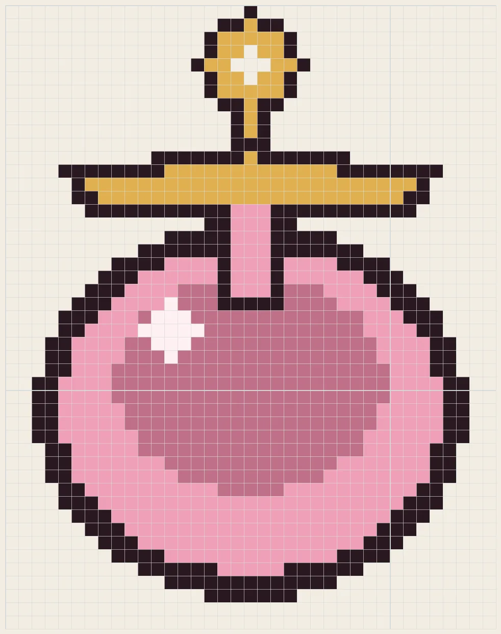 Tutu on a hanger perler bead pattern