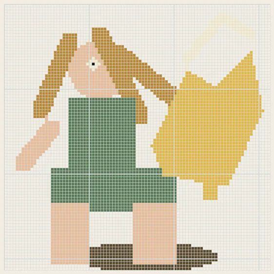 Virgo harvest night perler bead pattern