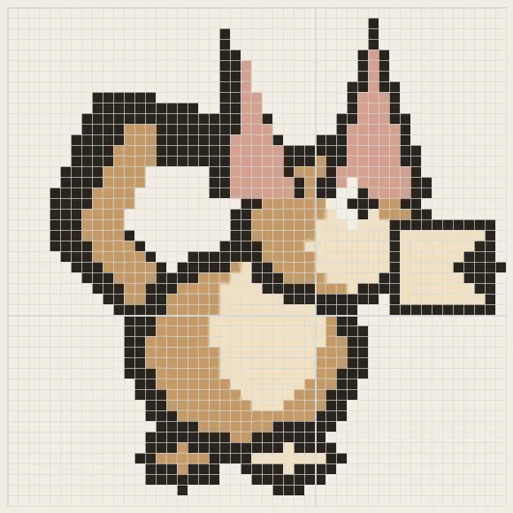 Watch dog perler bead pattern