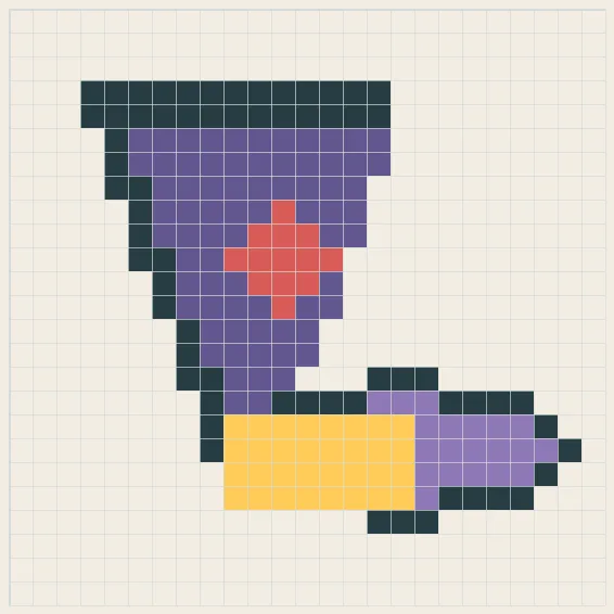 Wizard hat perler bead pattern